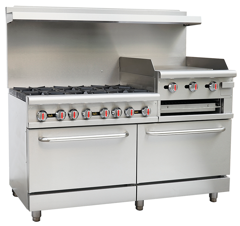 6 Burner Range with Raised Griddle / Broiler