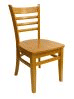 Thumbnail: #411A/ Beech Ladder Chair Oak
