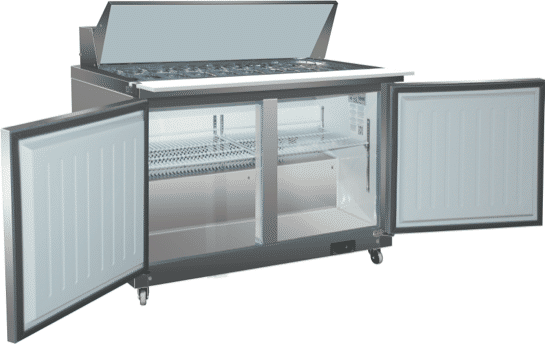 Valpro 48-inch Mega-Top Sandwich and Salad Prep Table Refrigerator