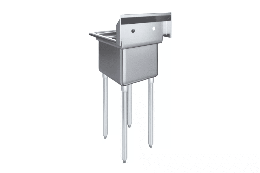 Thumbnail: AmGood 24x23.5 in. Stainless Steel 1-Compartment Sink 18x18x12 in. Bowl