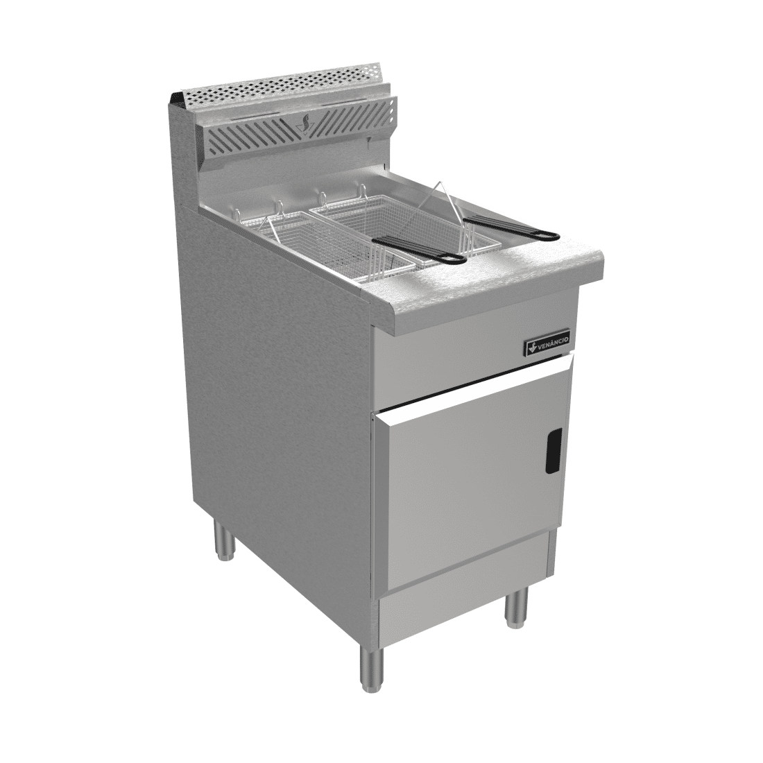 Venâncio Restaurant Series Elite Stainless Steel Gas Fryer 75lb