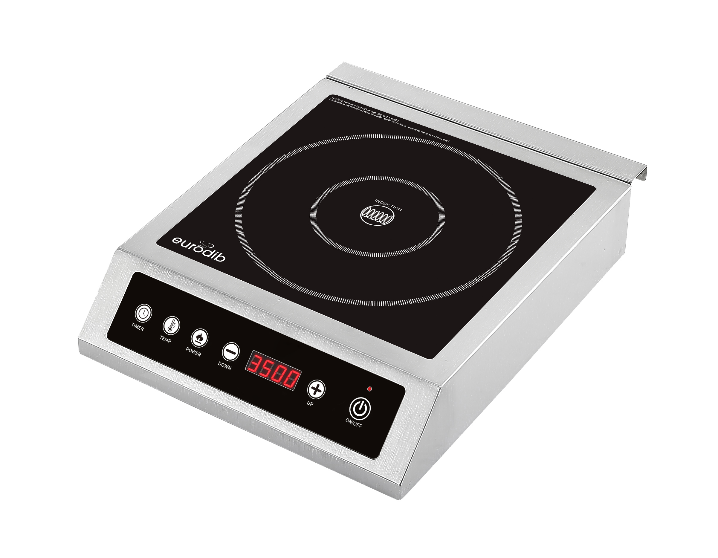 CIP120 Eurodib Commercial Induction Cooktop with Touch Control Panel