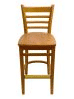 Thumbnail: #411A-BS/ Beech Ladder Bar Stool Oak