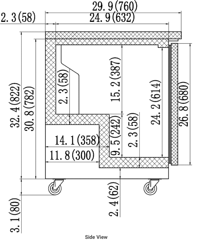 Thumbnail: Valpro VPUCF48 Undercounter Freezer 48in 12 cu. ft. Stainless Steel