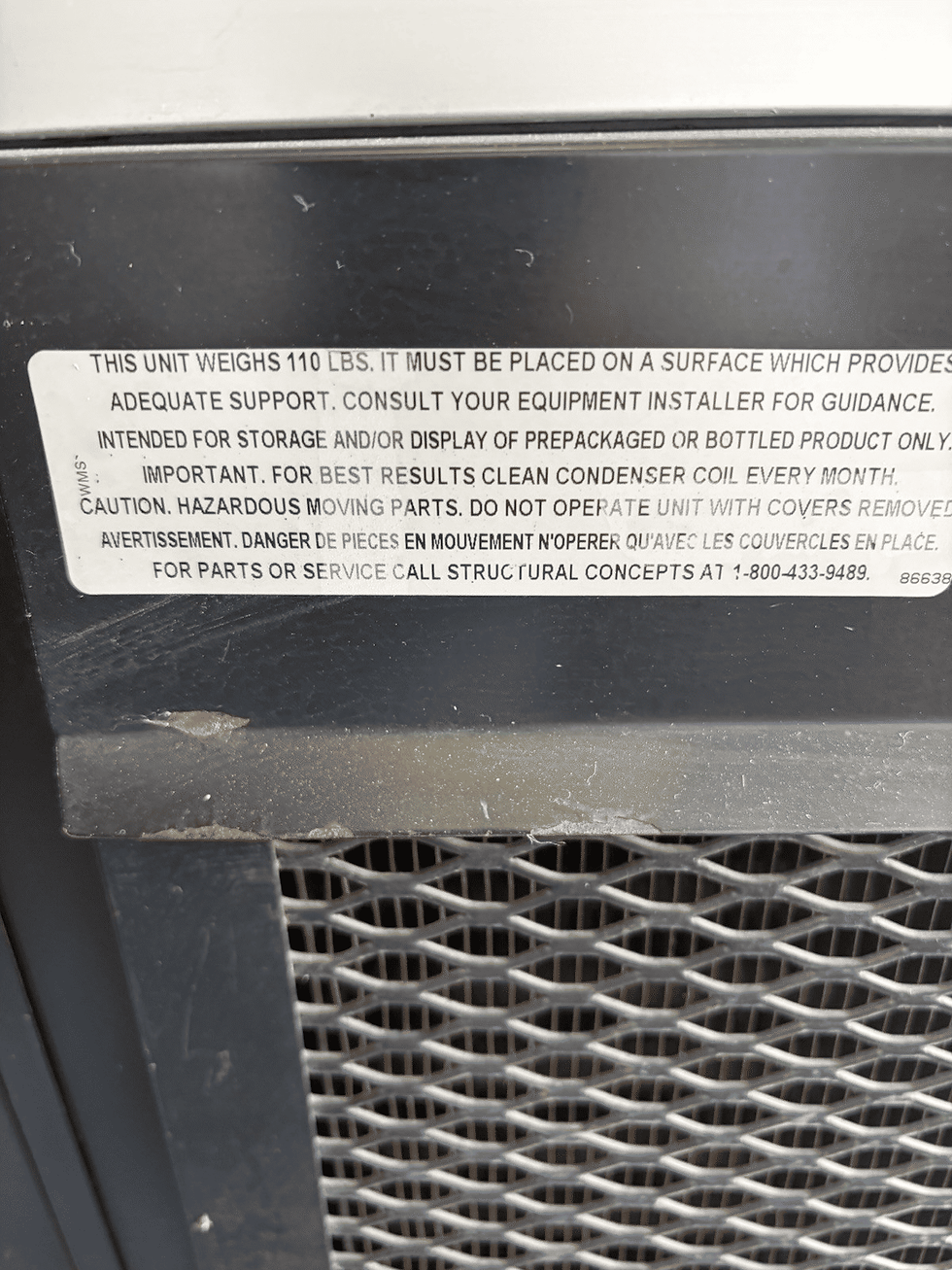 Thumbnail: Used Structural Concepts DD17R Refrigerated Merchandiser 120V Glass Display Case