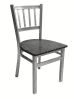 Thumbnail: #309/SLVR Vertical Back Chair Silver
