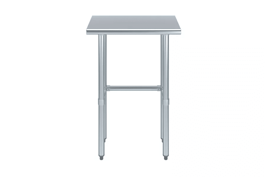Thumbnail: AmGood 14 in. x 24 in. Stainless Steel Work Table