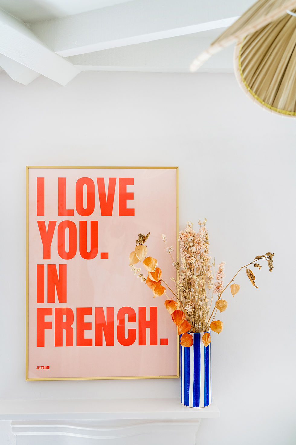 I love you in French Poster