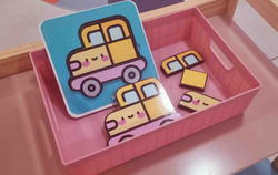 Quebra Cabeça 4 partes - Meios de Transportes