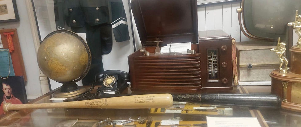 More artifacts inside the Collinswood Museum