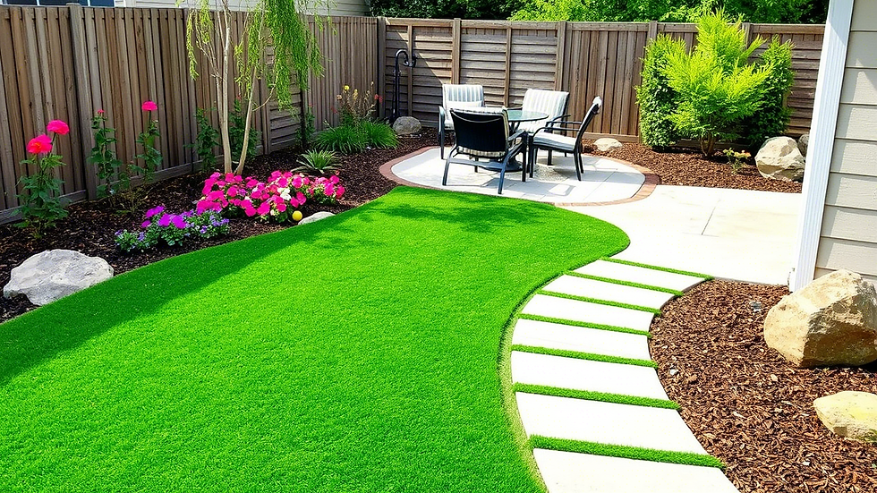 Top 7 Backyard Makeovers Using Synthetic Grass and Pavers in Dallas TX