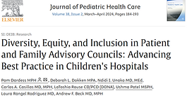 Diversity, Equity, and Inclusion in Patient and Family Advisory Councils: Advancing Best Practice in Children's Hospitals