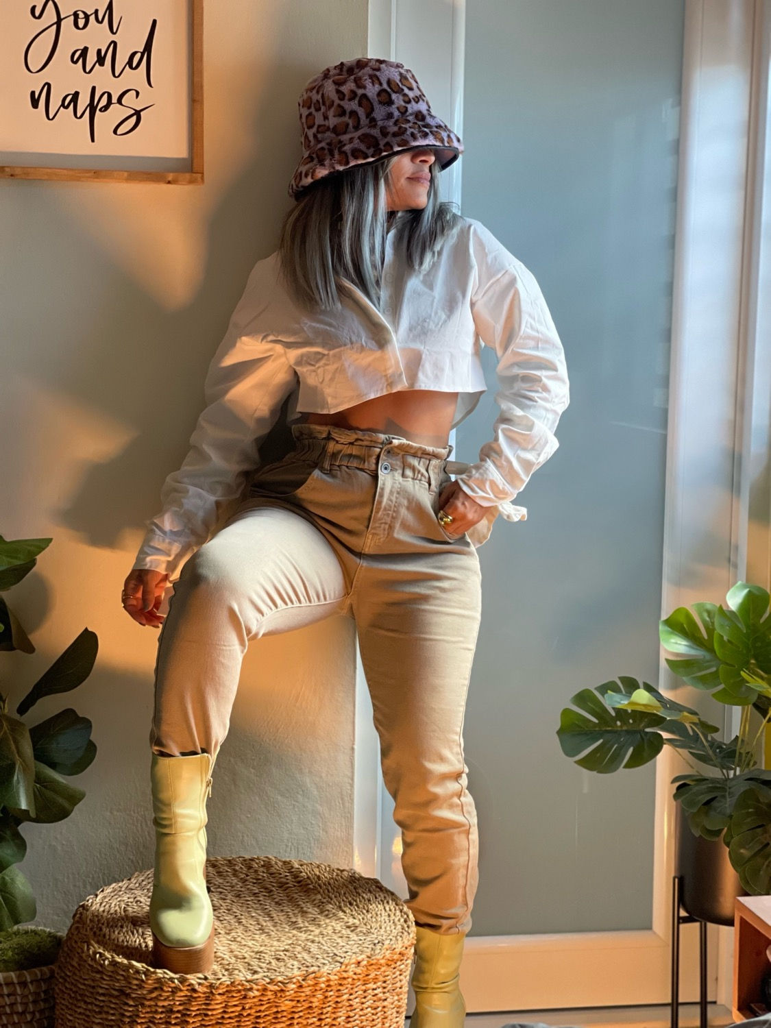 PaperBag Khaki Jeans