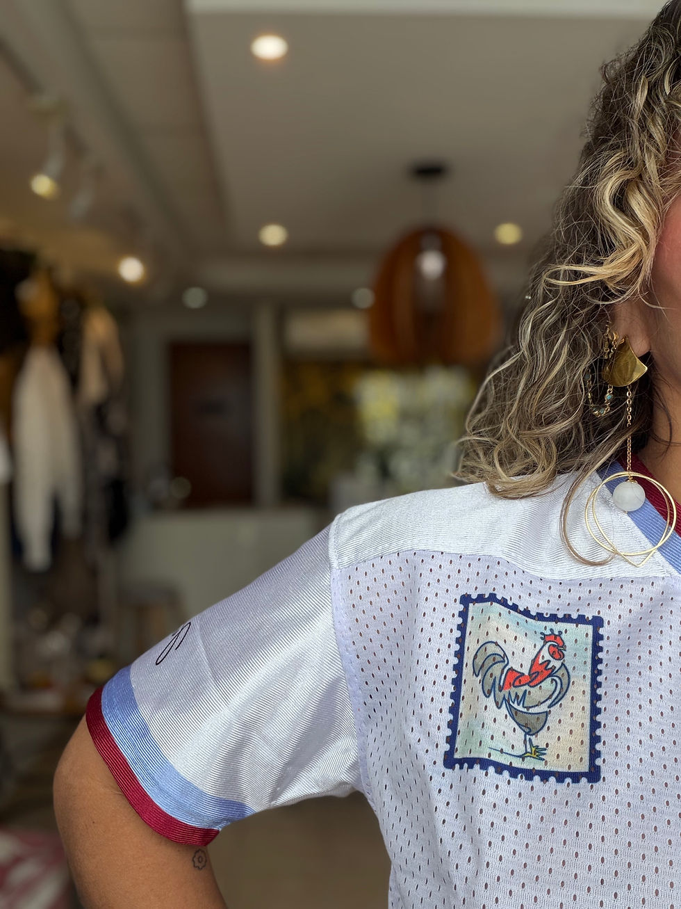 Thumbnail: White La Galla Crop Jersey