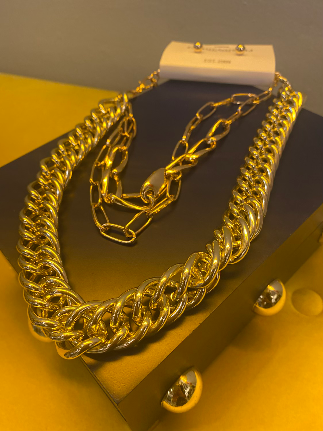 Gold layered necklace