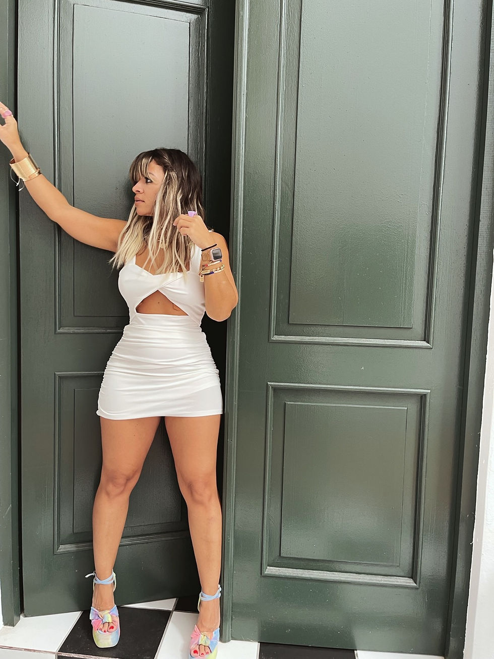 Thumbnail: Front Twist bodycon dress