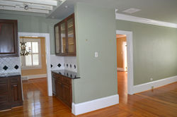 kitchen / den before