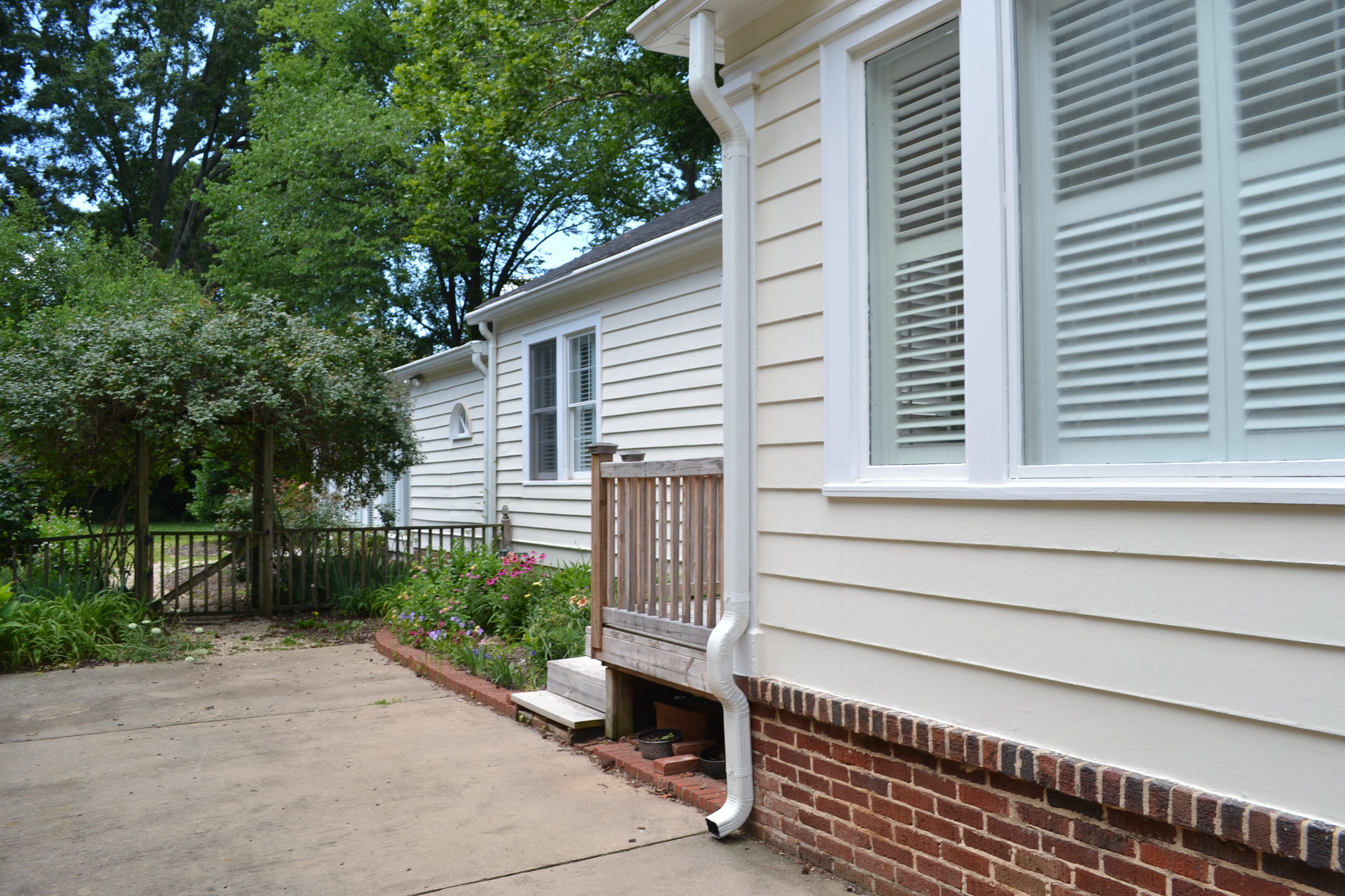 side elevation before