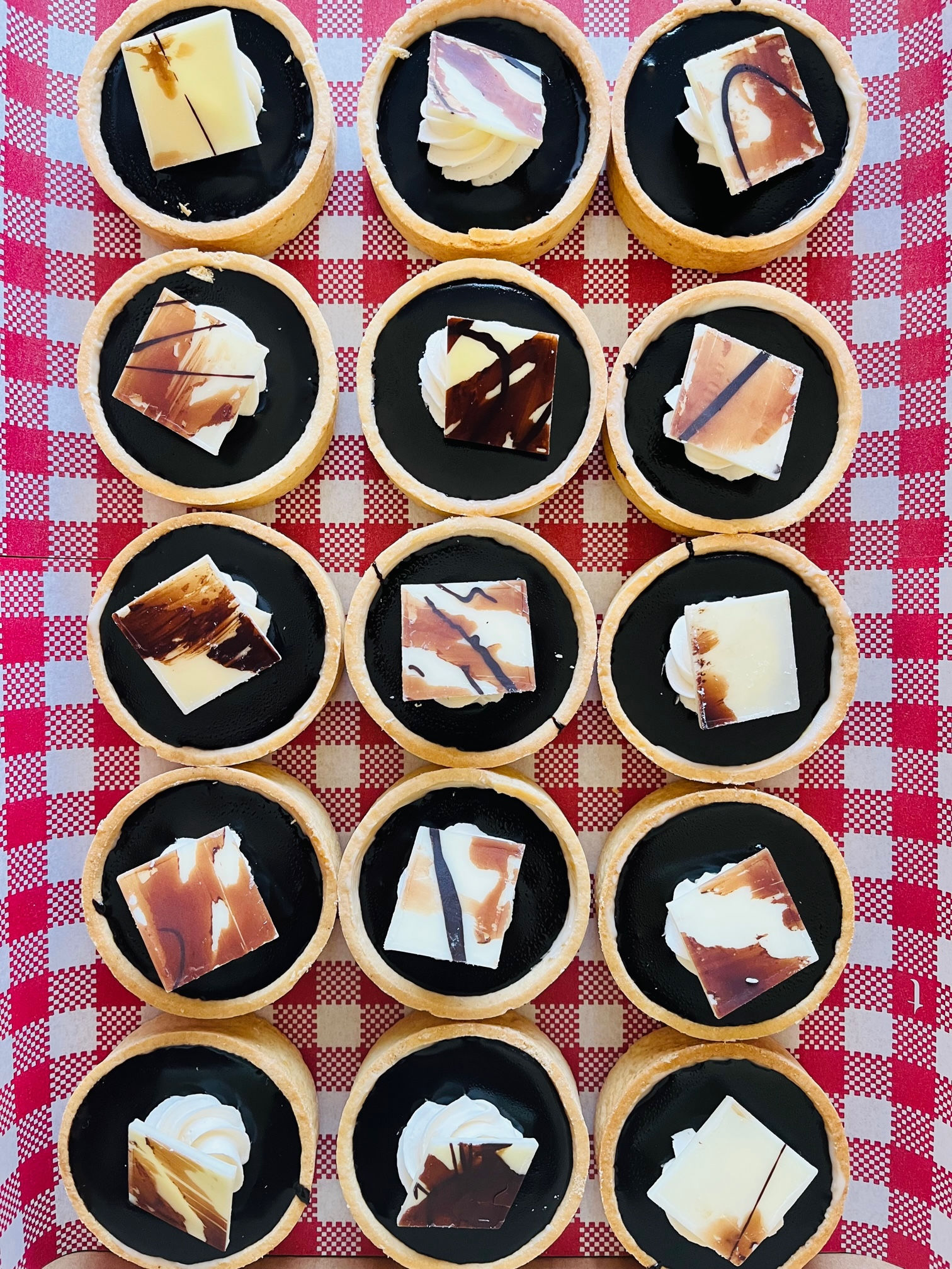 Chococlate & Caramel Ganache Tarts