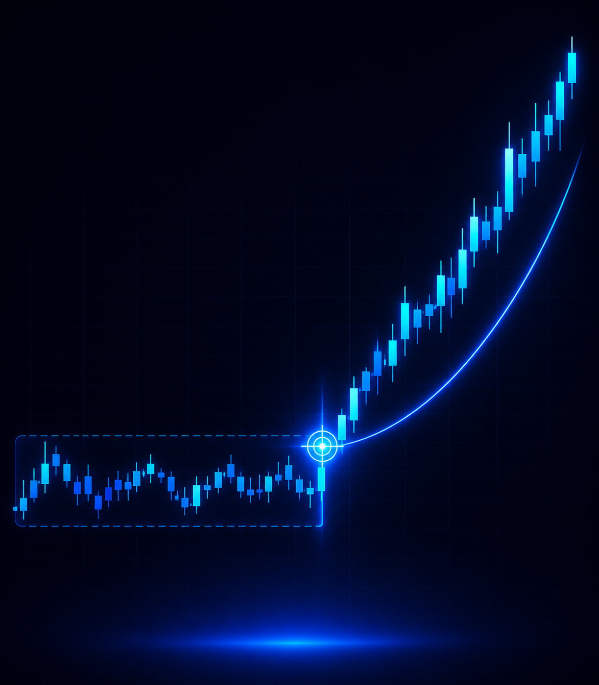 FOCUS signal chart showing compression breakout