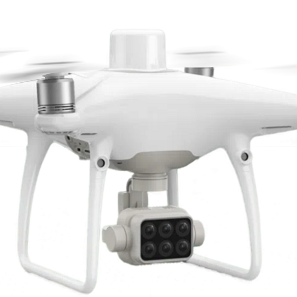 Drone utilizado em levantamento de georreferenciamento de área rural