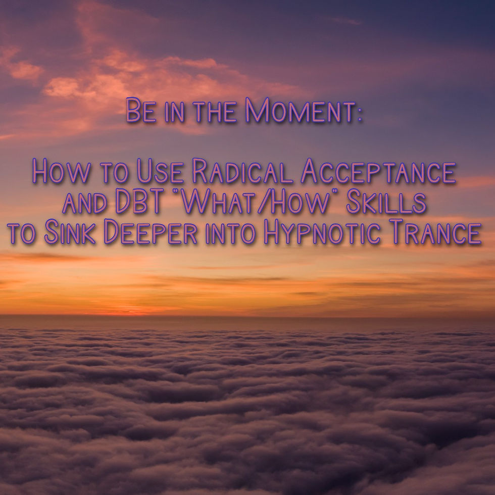 Sunset over clouds with the blog post title hovering in the sky.