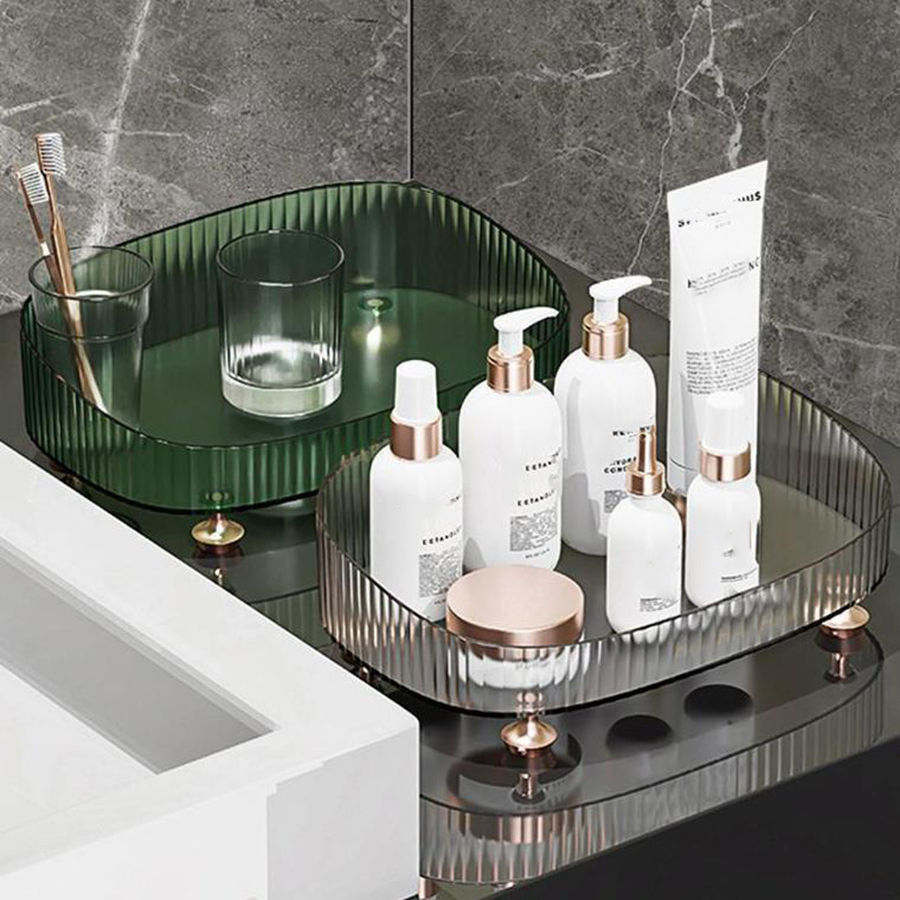 1 PCS Plateau de Rangement en PET de Luxe Léger pour Salon