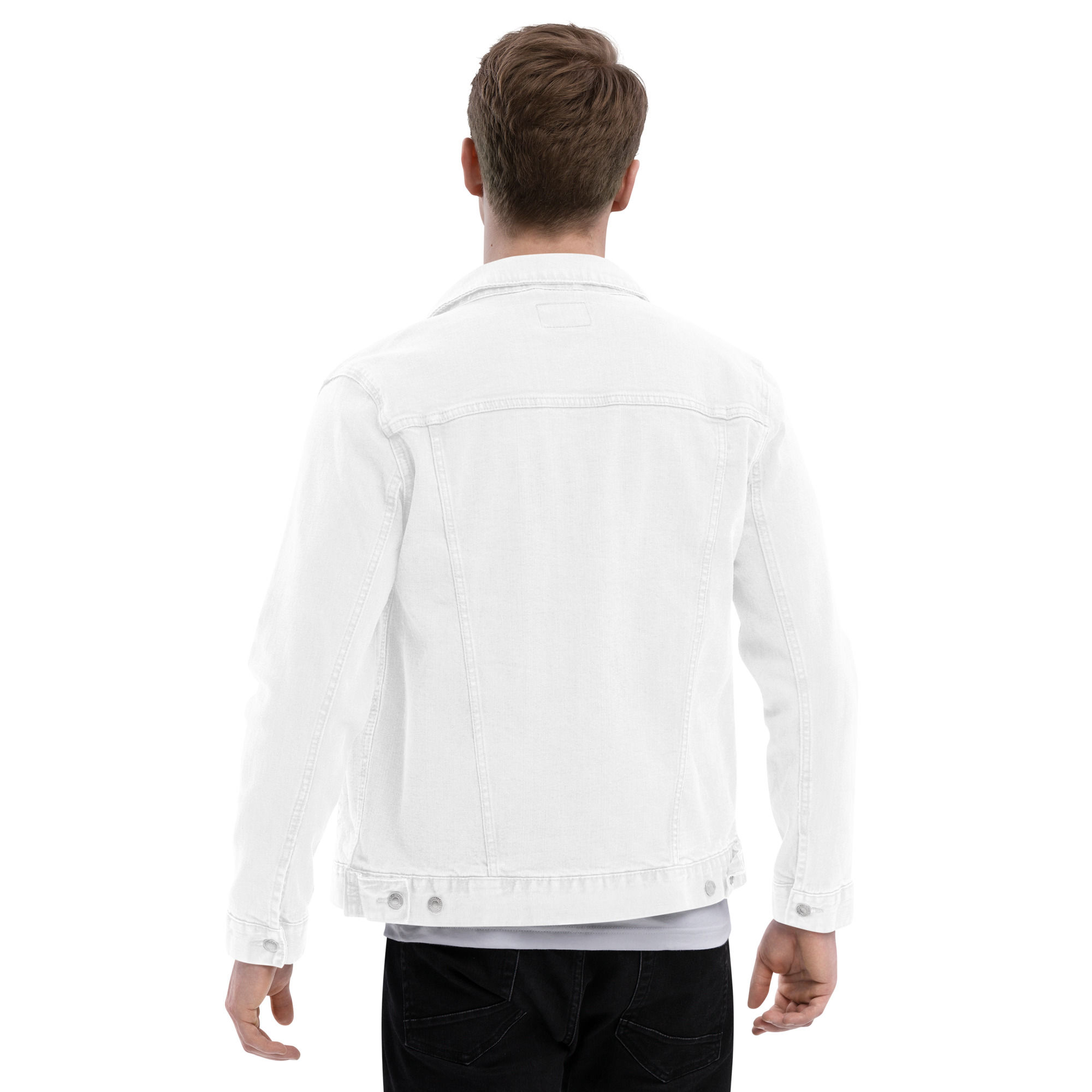 #HUMANITY Unisex denim white jacket