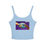 Miniature :  Women's Spaghetti Strap Tank Top - Living Our Humanity - Summer Top