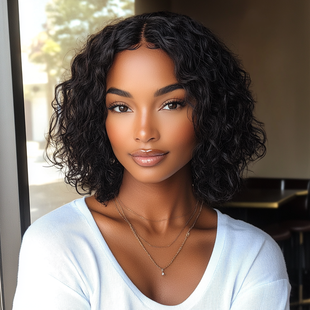 Perruques en cheveux humains bouclés et élégants pour femmes