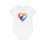 Miniature : Baby Organic Bodysuit with Love Heart Logo - Eco-Friendly Infant Fashion