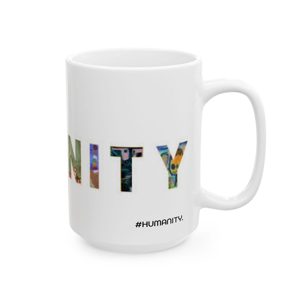Thumbnail: Inspirational Ceramic Mug - 'Humanity' Design (11oz & 15oz)