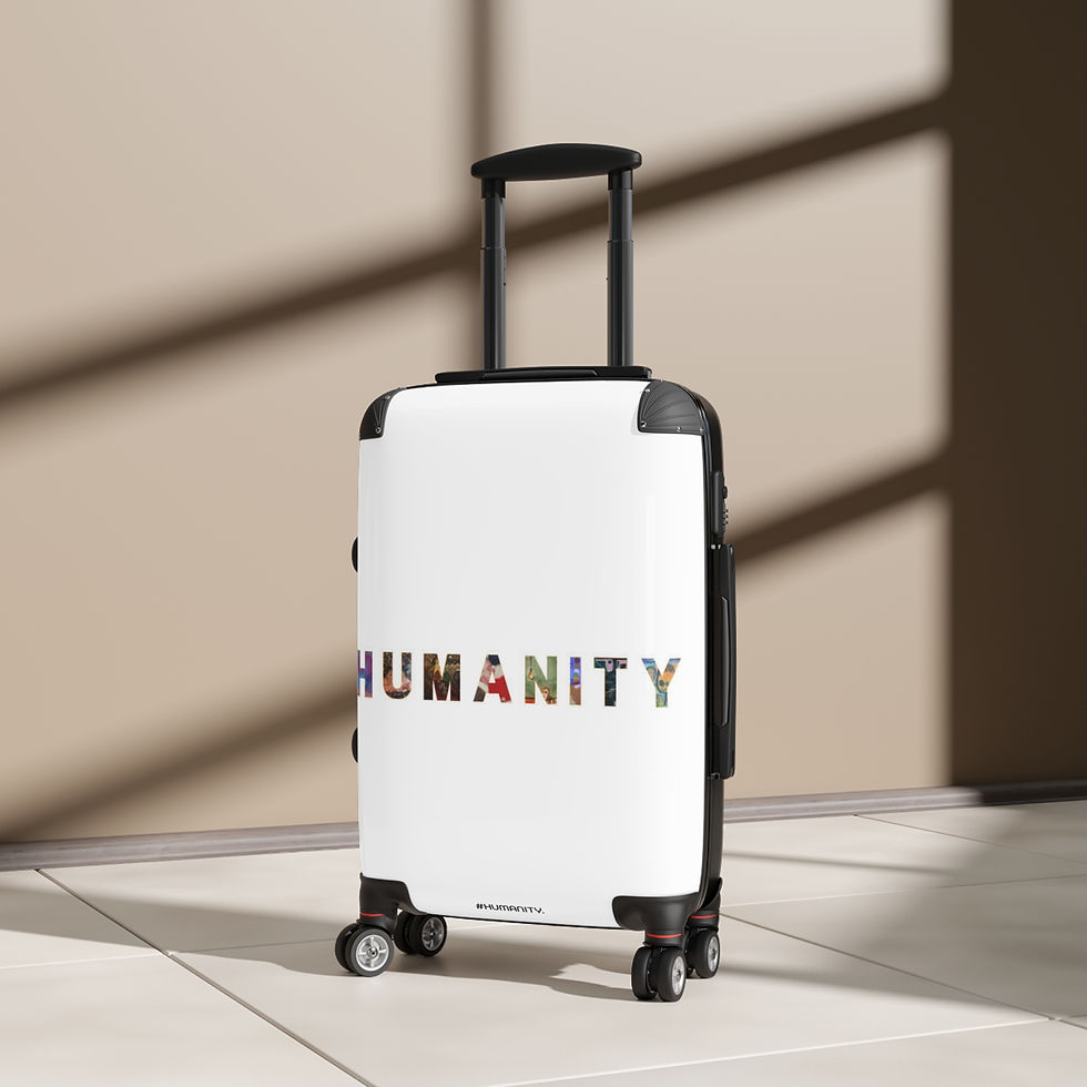 Thumbnail: Colorful Humanity Suitcase - Travel with Purpose
