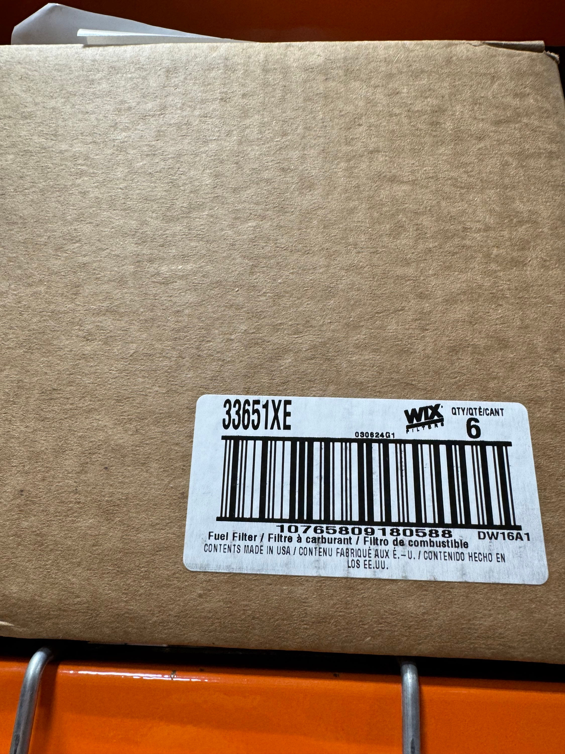 33651xe Wix Fuel/Water Separator - Case of 6