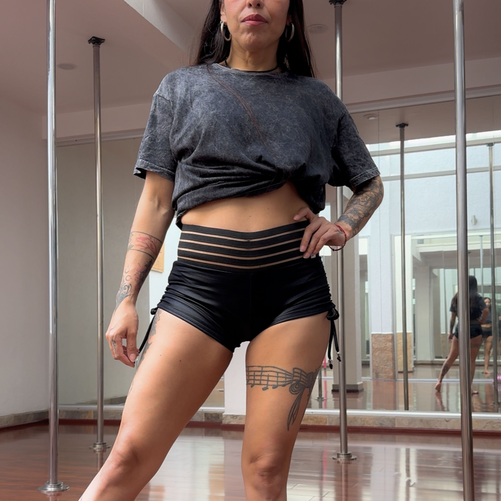 Short Jareta Metalizado