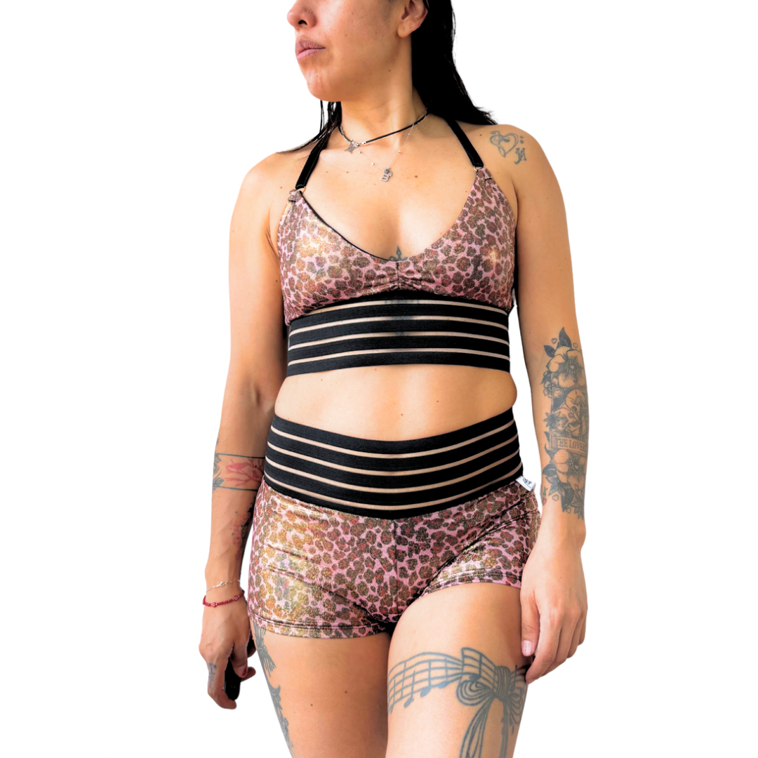 Coordinado Metalizado Animal Print
