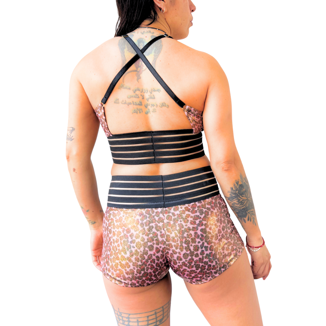 Coordinado Metalizado Animal Print
