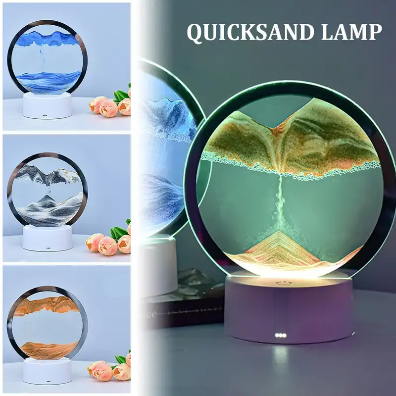 Thumbnail: RGB LED Sandscape Table Lamp with Moving Sand Art