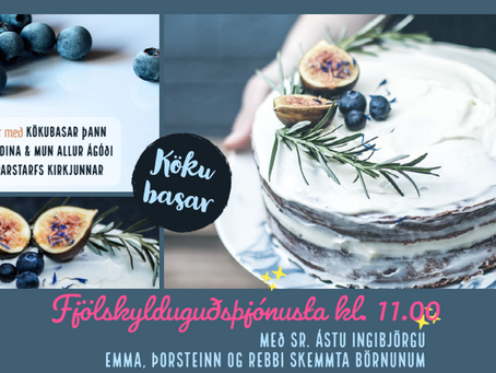 Verið hjartanlega velkomin í fjölskylduhelgistund kl. 11:00