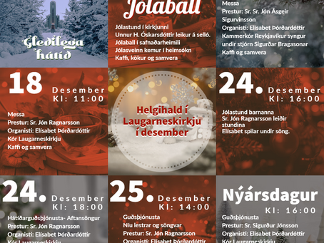 Helgihald í Laugarneskirkju í desember