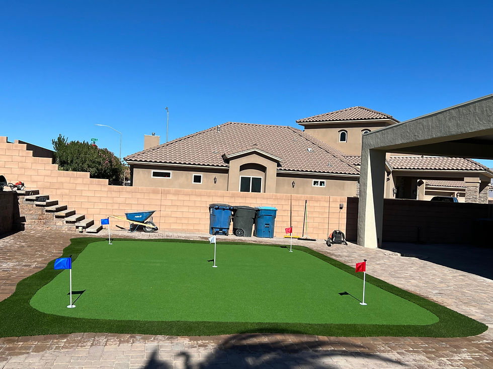 LV Brothers Construction installs patio covers, synthetic turf, pavers, putting greens, and concrete across Las Vegas, Henderson, and Summerlin. Licensed, insured, free consultation.