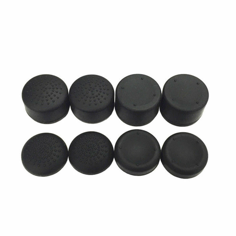 Miniatura: 8Pcs Black Silicone Thumb Stick Grip Cover Caps For PS4 & Xbox One Controller US