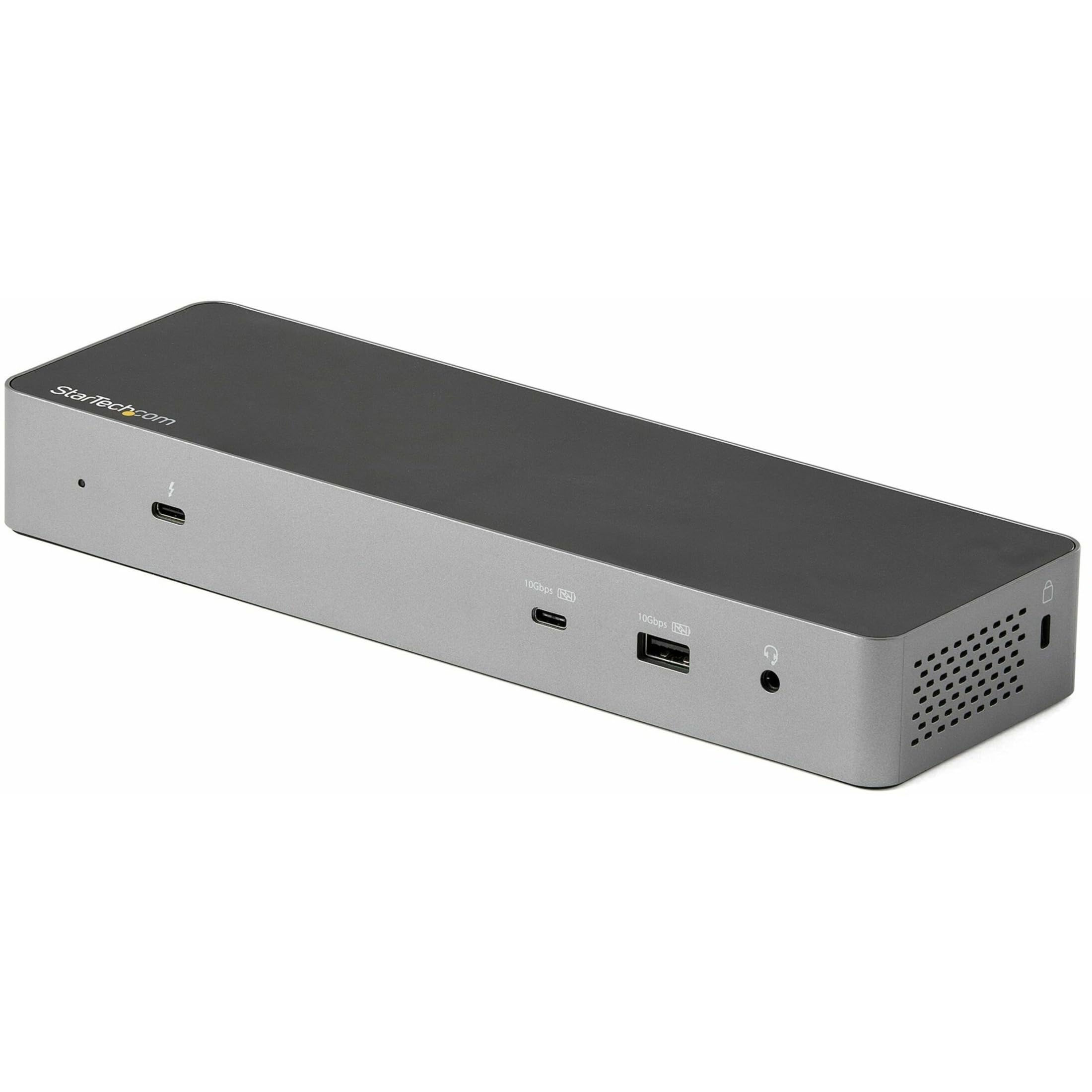 StarTech.com Thunderbolt Dock w/USB-C Host Compatibility - Dual 4K 60Hz DisplayP