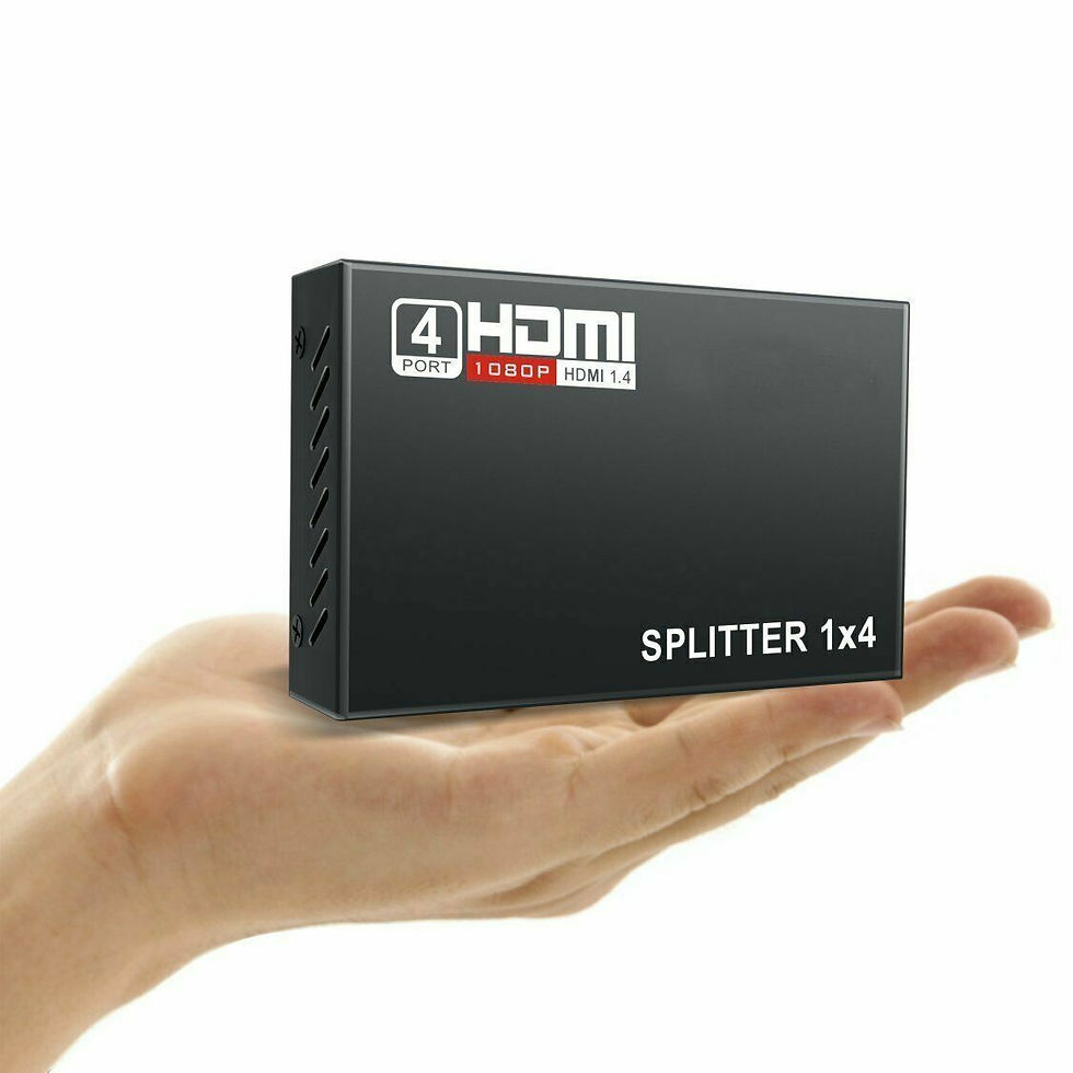 Thumbnail: 4 Port HDMI 4K Hub Multi Splitter & Amplifier For 3D HDTV 1080P 1X4 1 In 4 Out