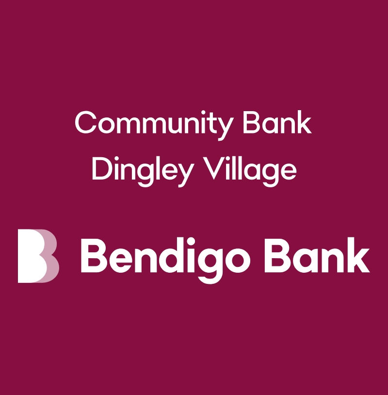 Proud sponsor: Community Bank Dingley Village, Bendigo Bank
