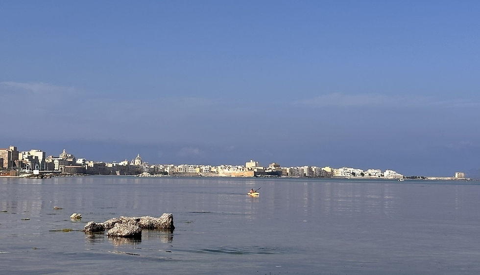 The view from Trapani Lungomare, Sicily