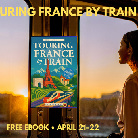 Girl looking at Eiffel Tower from Train 