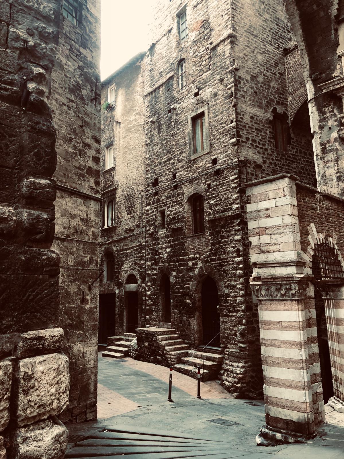 The Medieval streets of Perugia