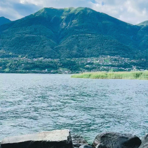 View of Lake Maggiore from Locarno