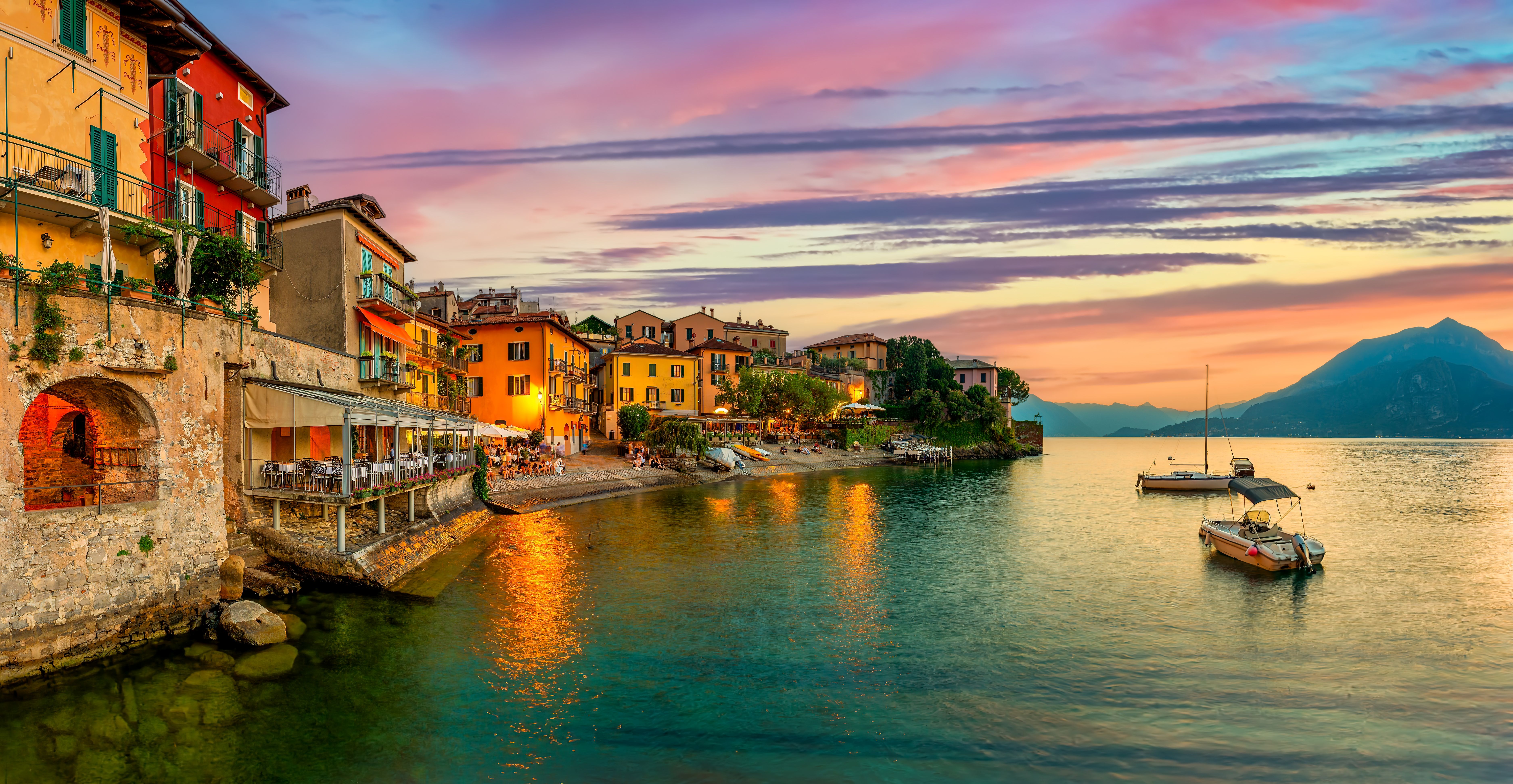 Sunset over Lake Como